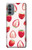 W3481 Strawberry Hard Case and Leather Flip Case For Motorola Moto G31