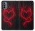 W3682 Devil Heart Hard Case and Leather Flip Case For Motorola Moto G31