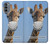 W3806 Funny Giraffe Hard Case and Leather Flip Case For Motorola Moto G31