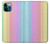 W3849 Colorful Vertical Colors Hard Case and Leather Flip Case For iPhone 12 Pro Max