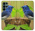 W3839 Bluebird of Happiness Blue Bird Hard Case and Leather Flip Case For Samsung Galaxy S22 Ultra