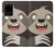 W3855 Sloth Face Cartoon Hard Case and Leather Flip Case For Samsung Galaxy S20 Plus, Galaxy S20+