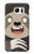 W3855 Sloth Face Cartoon Hard Case and Leather Flip Case For Samsung Galaxy S7