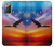 W3841 Bald Eagle Flying Colorful Sky Hard Case and Leather Flip Case For Samsung Galaxy Note 20