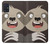 W3855 Sloth Face Cartoon Hard Case and Leather Flip Case For Samsung Galaxy A51