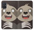 W3855 Sloth Face Cartoon Hard Case and Leather Flip Case For Samsung Galaxy A71