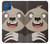 W3855 Sloth Face Cartoon Hard Case and Leather Flip Case For Samsung Galaxy M62