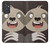 W3855 Sloth Face Cartoon Hard Case and Leather Flip Case For Samsung Galaxy Quantum 2