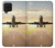 W3837 Airplane Take off Sunrise Hard Case and Leather Flip Case For Samsung Galaxy M22