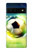 W3844 Glowing Football Soccer Ball Hard Case and Leather Flip Case For Google Pixel 6