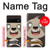 W3855 Sloth Face Cartoon Hard Case and Leather Flip Case For Google Pixel 6