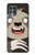 W3855 Sloth Face Cartoon Hard Case and Leather Flip Case For Motorola Edge S