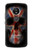 W3848 United Kingdom Flag Skull Hard Case and Leather Flip Case For Motorola Moto E5 Plus