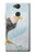 W3843 Bald Eagle On Ice Hard Case and Leather Flip Case For Sony Xperia XA2