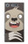 W3855 Sloth Face Cartoon Hard Case and Leather Flip Case For Sony Xperia XZ1