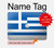 W3102 Flag of Greece Hard Case Cover For MacBook Pro 14 M1,M2,M3 (2021,2023) - A2442, A2779, A2992, A2918