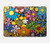 W3281 Colorful Hippie Flowers Pattern Hard Case Cover For MacBook Pro 14 M1,M2,M3 (2021,2023) - A2442, A2779, A2992, A2918