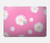 W3500 Pink Floral Pattern Hard Case Cover For MacBook Pro 14 M1,M2,M3 (2021,2023) - A2442, A2779, A2992, A2918