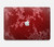 W3817 Red Floral Cherry blossom Pattern Hard Case Cover For MacBook Pro 16 M1,M2 (2021,2023) - A2485, A2780