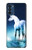 W1130 Unicorn Horse Hard Case and Leather Flip Case For Motorola Moto G41