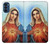 W2420 The Virgin Mary Santa Maria Hard Case and Leather Flip Case For Motorola Moto G41