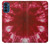 W2480 Tie Dye Red Hard Case and Leather Flip Case For Motorola Moto G41