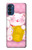 W3025 Pink Maneki Neko Lucky Cat Hard Case and Leather Flip Case For Motorola Moto G41