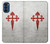 W3200 Order of Santiago Cross of Saint James Hard Case and Leather Flip Case For Motorola Moto G41