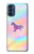 W3203 Rainbow Unicorn Hard Case and Leather Flip Case For Motorola Moto G41