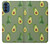 W3285 Avocado Fruit Pattern Hard Case and Leather Flip Case For Motorola Moto G41