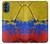 W3306 Colombia Flag Vintage Football Graphic Hard Case and Leather Flip Case For Motorola Moto G41