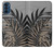 W3692 Gray Black Palm Leaves Hard Case and Leather Flip Case For Motorola Moto G41