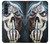 W0222 Skull Pentagram Hard Case and Leather Flip Case For Motorola Moto G200 5G