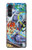 W0588 Wall Graffiti Hard Case and Leather Flip Case For Motorola Moto G200 5G