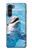 W1291 Dolphin Hard Case and Leather Flip Case For Motorola Moto G200 5G