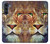 W1354 Lion Hard Case and Leather Flip Case For Motorola Moto G200 5G