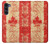 W1603 Canada Flag Old Vintage Hard Case and Leather Flip Case For Motorola Moto G200 5G