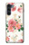 W1859 Rose Pattern Hard Case and Leather Flip Case For Motorola Moto G200 5G