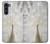 W1980 White Peacock Hard Case and Leather Flip Case For Motorola Moto G200 5G