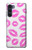 W2214 Pink Lips Kisses Hard Case and Leather Flip Case For Motorola Moto G200 5G