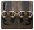 W2645 Vintage Brown Goggles Motorcycle Helmet Hard Case and Leather Flip Case For Motorola Moto G200 5G