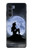 W2668 Mermaid Silhouette Moon Night Hard Case and Leather Flip Case For Motorola Moto G200 5G