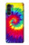 W2884 Tie Dye Swirl Color Hard Case and Leather Flip Case For Motorola Moto G200 5G