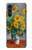 W2937 Claude Monet Bouquet of Sunflowers Hard Case and Leather Flip Case For Motorola Moto G200 5G