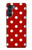 W2951 Red Polka Dots Hard Case and Leather Flip Case For Motorola Moto G200 5G