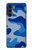 W2958 Army Blue Camo Camouflage Hard Case and Leather Flip Case For Motorola Moto G200 5G