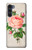 W3079 Vintage Pink Rose Hard Case and Leather Flip Case For Motorola Moto G200 5G