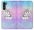 W3256 Cute Unicorn Cartoon Hard Case and Leather Flip Case For Motorola Moto G200 5G