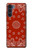 W3355 Bandana Red Pattern Hard Case and Leather Flip Case For Motorola Moto G200 5G