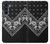 W3363 Bandana Black Pattern Hard Case and Leather Flip Case For Motorola Moto G200 5G